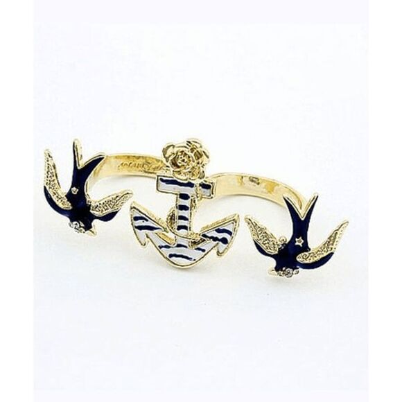 *Clearance* Ladies Trendy Bird Anchor Ring - Picture 1 of 9
